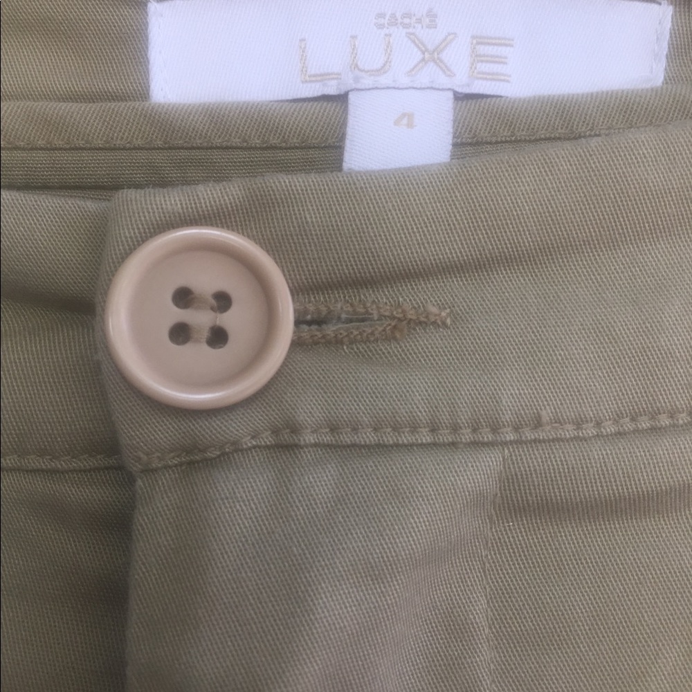 Cache women’s size 4 fit 6 embroidery olive color - Picture 2 of 8